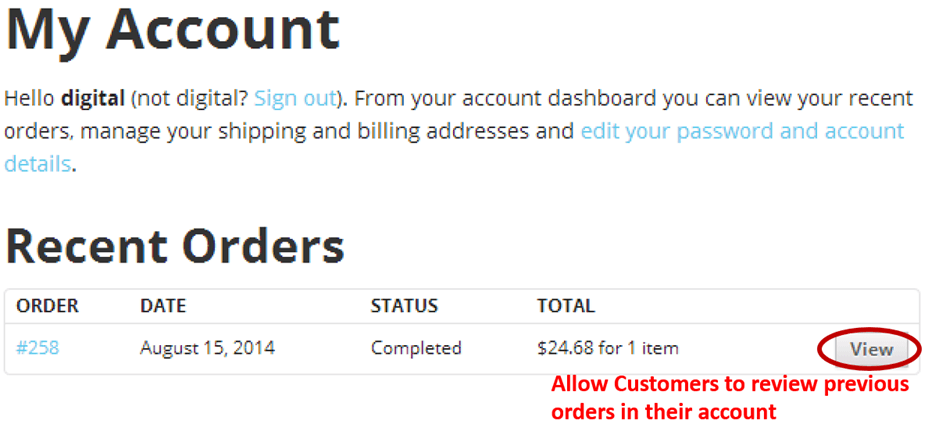 E-commerce Customer Reorder - Account History