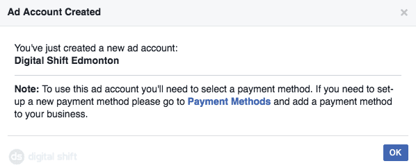 How To Create A Facebook Ad Account Step 4