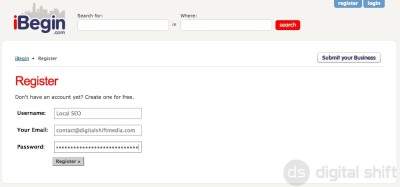 How to submit a business to iBegin.com-3