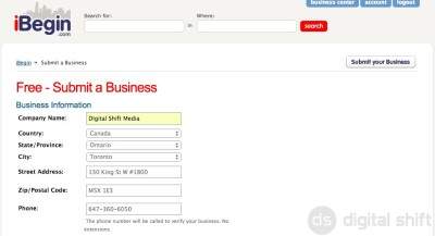 How to submit a business to iBegin.com-4