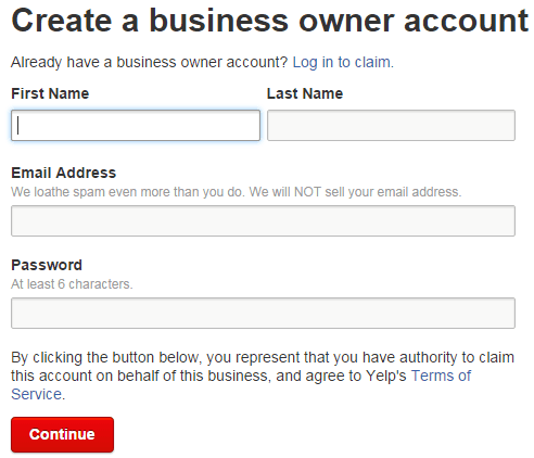 How to Create a Yelp Business Account